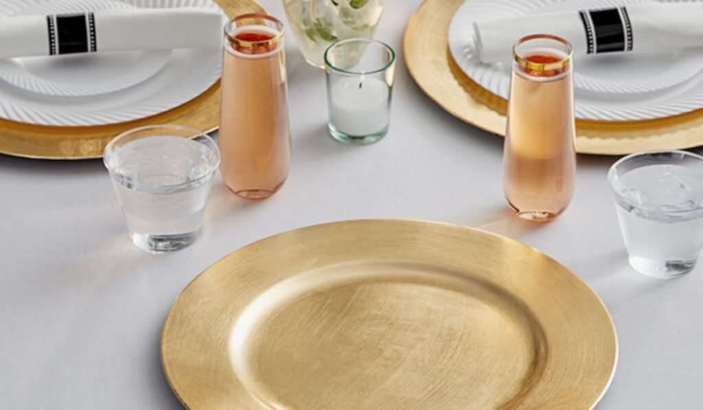 gold charger plates
